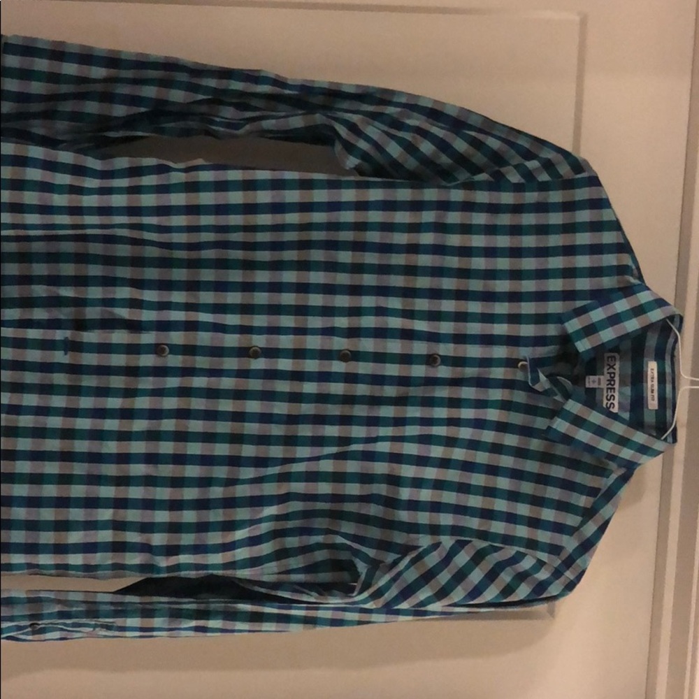 Express, slim fit casual button up, like new